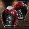 Unisex KC Chiefs 3D Hoodie with Jack Skellington Zero Dog Design