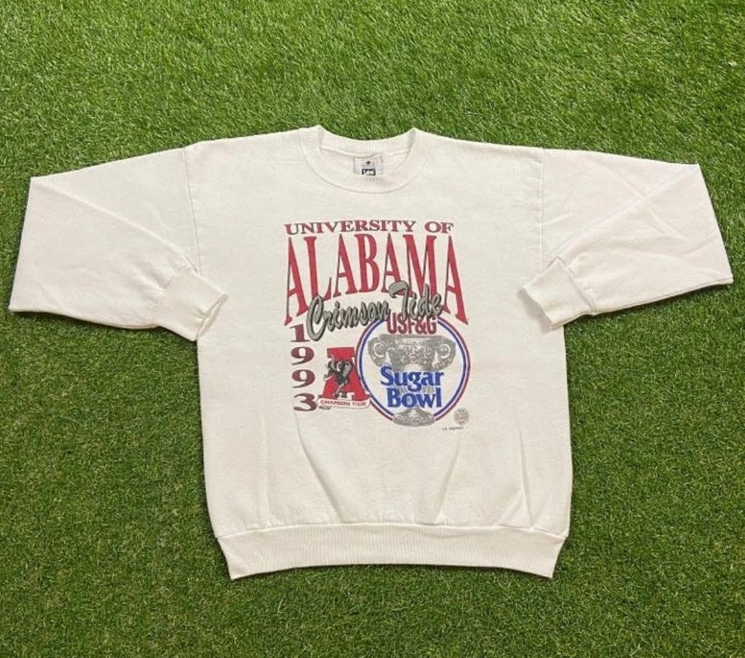 University Of Alabama Crimson Tide Vintage Style Crewneck Sweatshirt Ncaa Sweater For Him Or Her