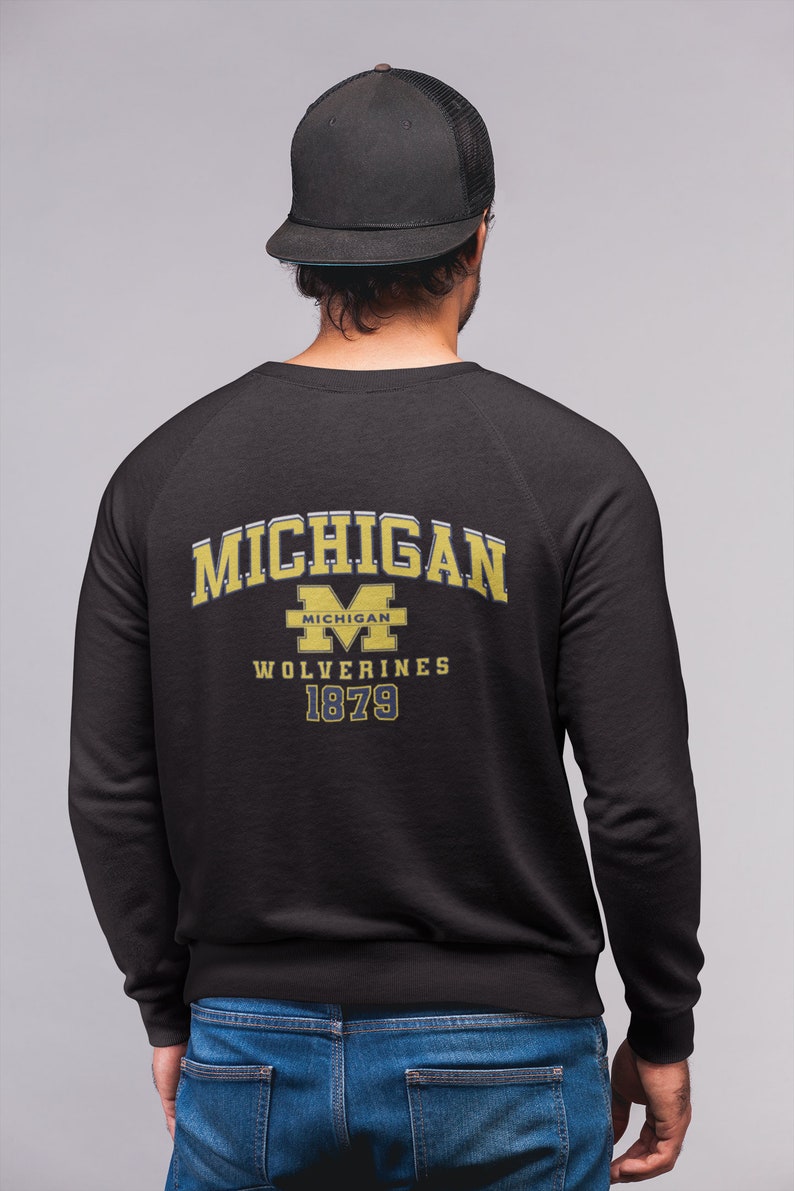 University Of Michigan Sweatshirt, Michigan State Hoodie, College Apparel For Fans - Image 2