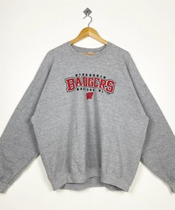 University Of Wisconsin Badgers Sweatshirt Hoodie Football Game Day T-Shirt Lover