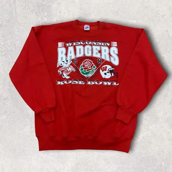 University of Wisconsin Badger State Pullover Sweatshirt - Vintage Design - NCAA Gift