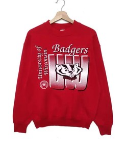 University of Wisconsin Vintage T Shirt and Sweatshirt Bundle, Ideal NCAA Gift for Fans