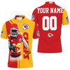 Unleash Fan Spirit with Tyrann Mathieu 30 Kansas City Chiefs Afc West Champions Super Bowl 2021 Polo Shirt