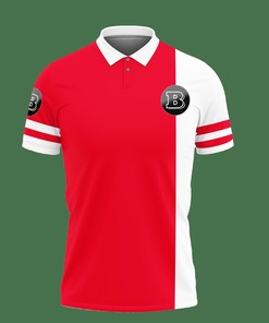Unleash Your Fashionable Side with Our Red 3D Printed Brabus Nct-Va Polo Shirt Ver 2 Made from Breathable Fabric