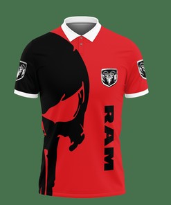 Unleash Your Style with Our 3D Printed Ram Trucks Nct-Lt Polo Shirt Ver 2 (Red)