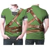 Up Your Link Game with The Legend of Zelda Link Suit Costume 3D All Over Print Polo Shirt