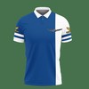 Upgrade your wardrobe with our blue Honda Gold Wing Nct-Va all over print polo shirt