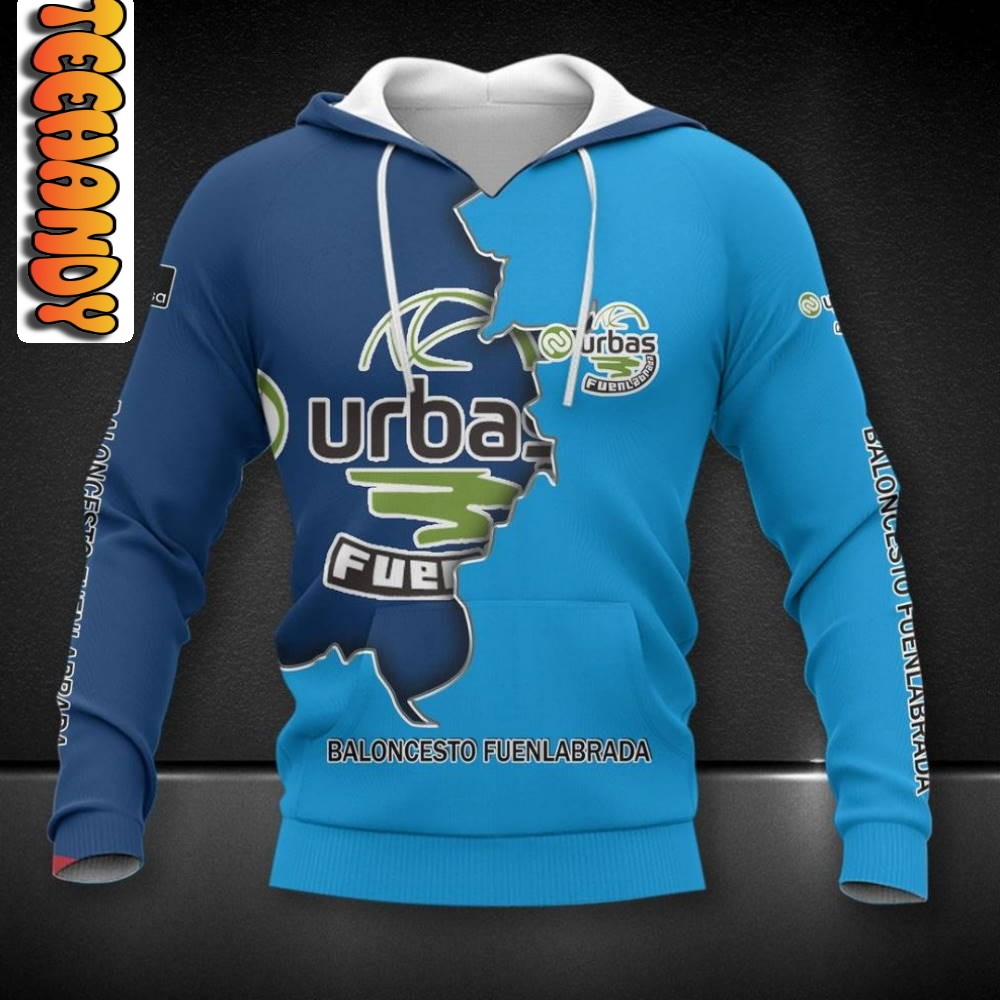 Urbas Fuenlabrada All Over Print 3D Hoodie with Team Logo