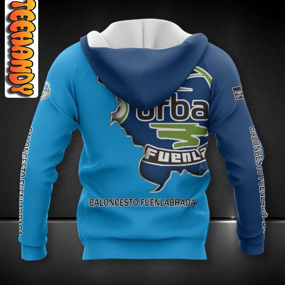 Urbas Fuenlabrada All Over Print 3D Hoodie with Team Logo - Image 2