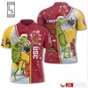 Usc Trojans Grinch Steals Christmas with Breathable Fabric Polo Shirt
