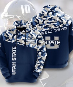 Utah State Aggies All Over Print 3D Hoodie