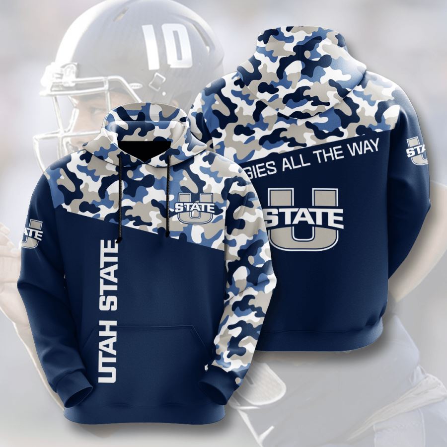 Utah State Aggies All Over Print 3D Hoodie