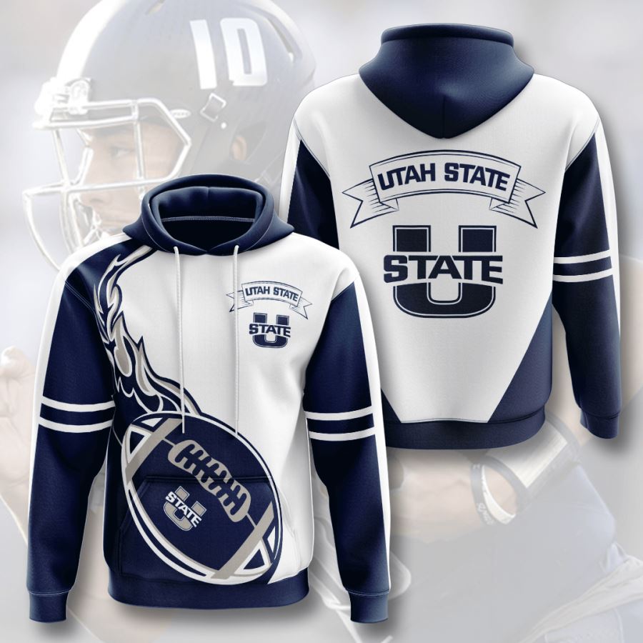 Utah State Aggies Custom Hoodie 3D Print All Over