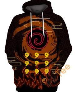Uzumaki Naruto Cosplay Style Hoodie in 3D Print