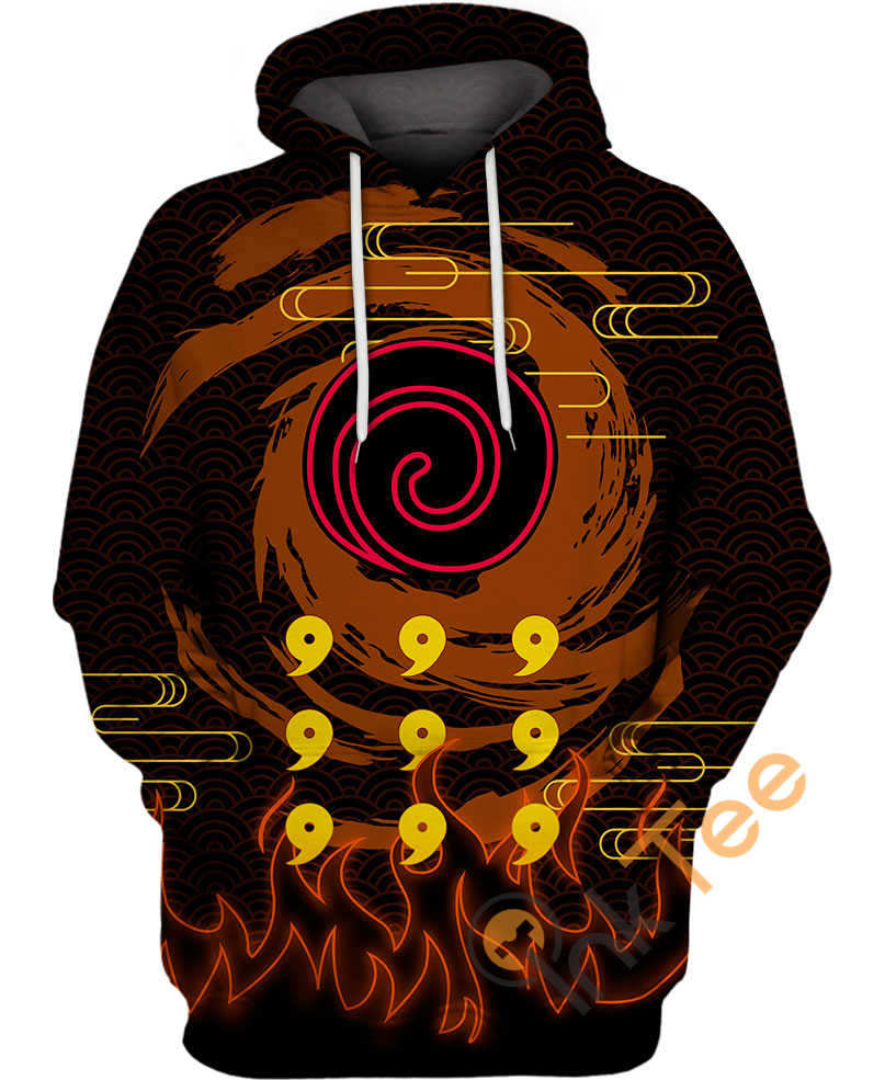 Uzumaki Naruto Cosplay Style Hoodie in 3D Print