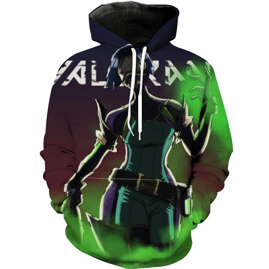 Valorant Viper Video Game Character Hoodie 3D Print All Over