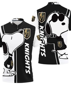Vancouver Golden Knights Snoopy Lovers 3D Printed Polo Shirt for All Over Print 3D T-Shirt Lovers