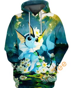 Vaporeon Pokemon - 3D All Over Print Hoodie