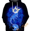 Vaporeon Pokemon Starry Sky Hoodie 3D Print All Over