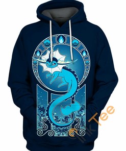 Vaporeon Water Pokemon - 3D All Over Print Hoodie