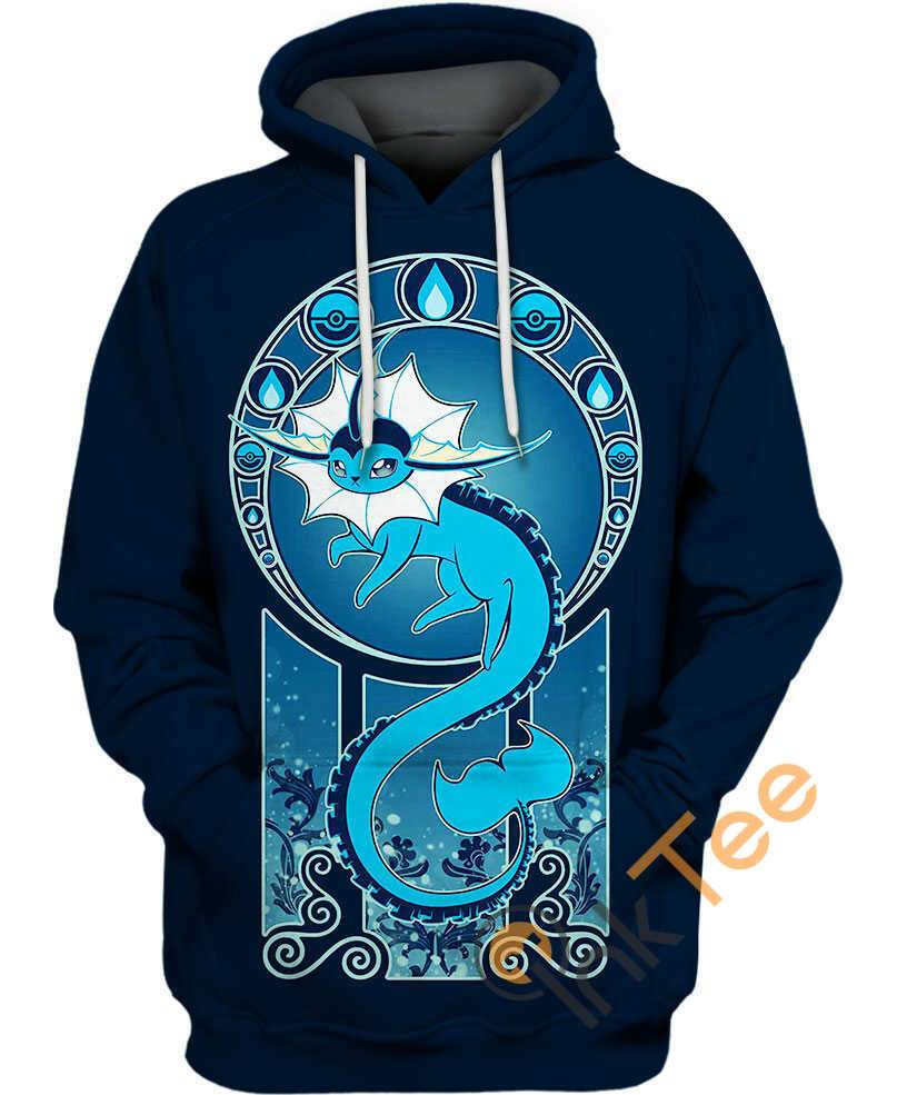 Vaporeon Water Pokemon - 3D All Over Print Hoodie