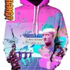 Vaporwave Unisex All Over Print 3D Hoodie with Vaporwave Print