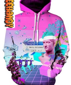 Vaporwave Unisex All Over Print 3D Hoodie with Vaporwave Print