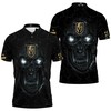 Vegas Golden Knights Lava Skull 3D Jersey Polo Shirt with All Over Print and T-Shirt Combo