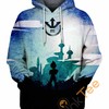Vegeta Blue All Over Print Hoodie in 3D Design for Dragon Ball Fans