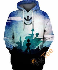 Vegeta Blue All Over Print Hoodie in 3D Design for Dragon Ball Fans