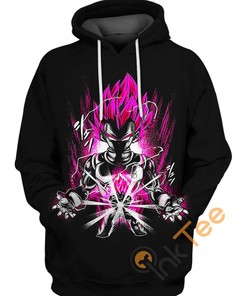 Vegeta's Classic Super Saiyan Hoodie in 3D Design