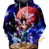 Vegeta's Godly Transformation Hoodie with 3D Print
