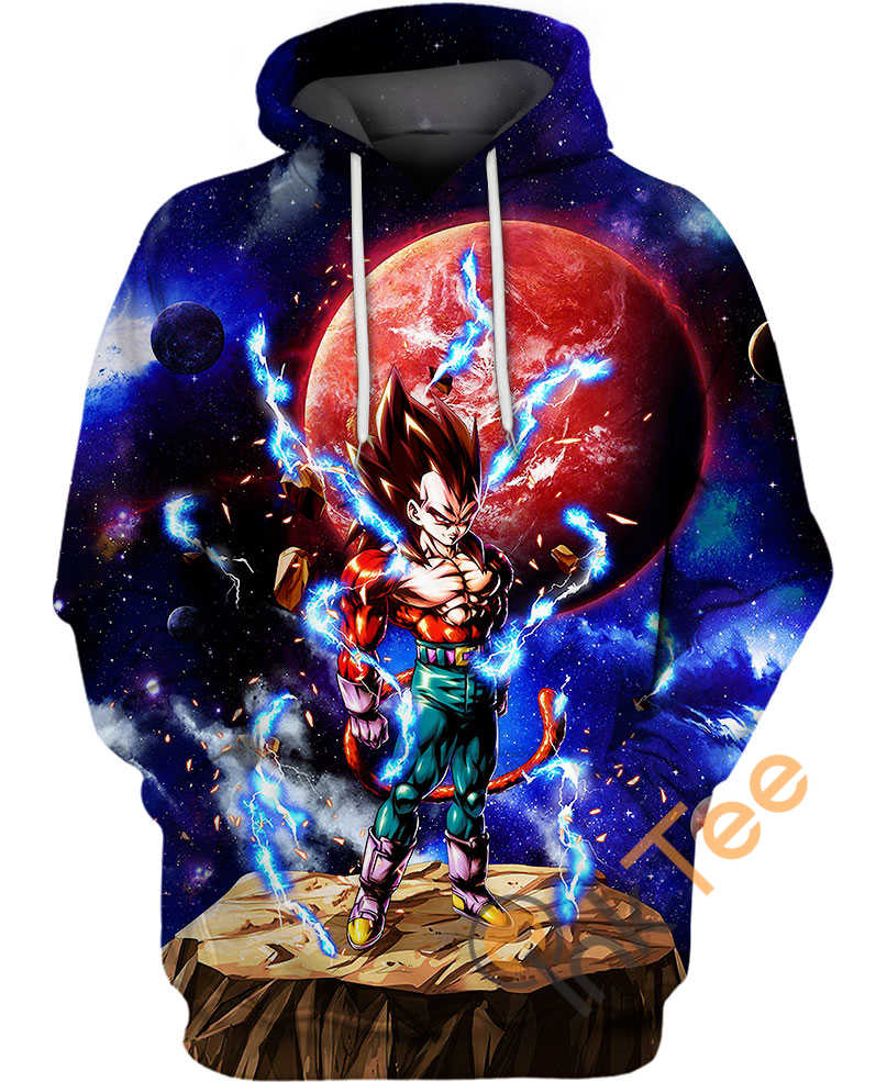 Vegeta's Godly Transformation Hoodie with 3D Print