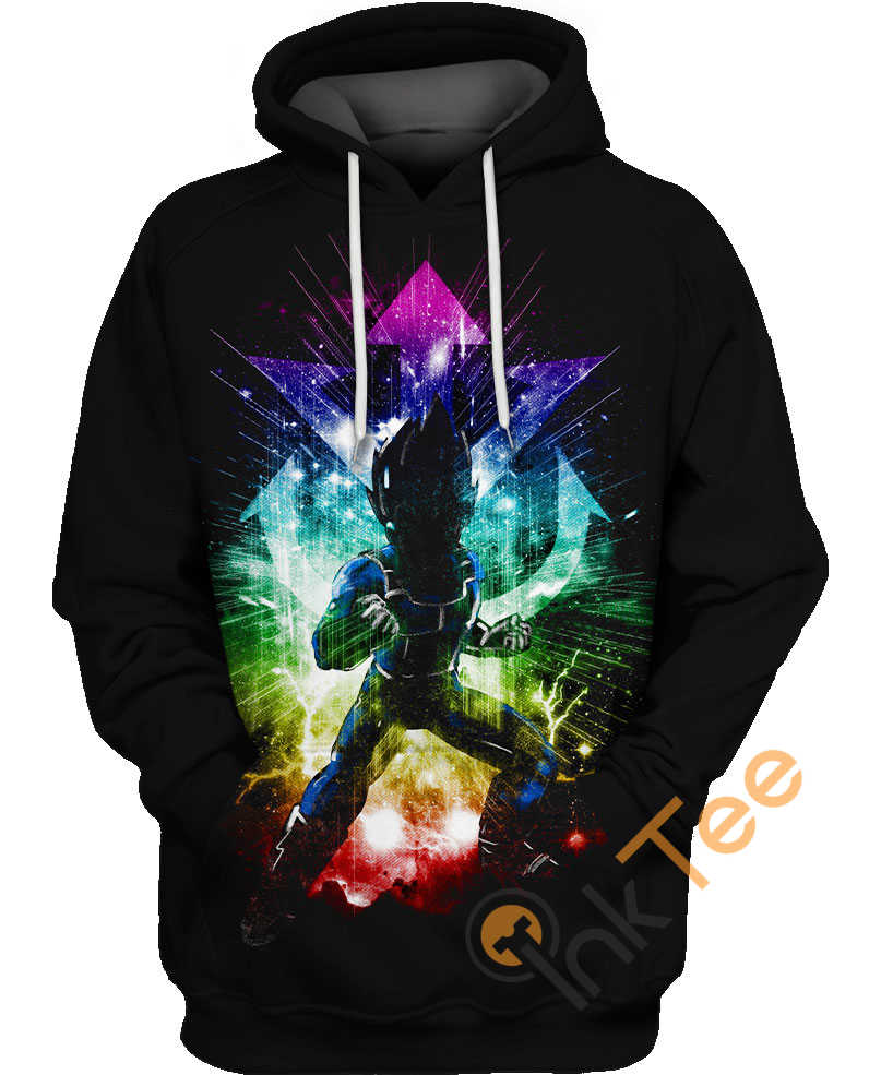Vegeta's Rainbow Final Flash 3D Printed Hoodie