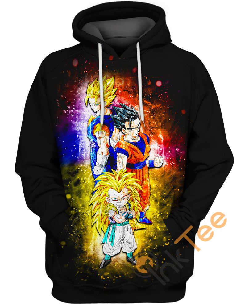 Vegito Gotenks And Gohan Dragon Ball Hoodie 3D All Over Print