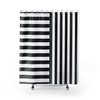 Vertical Horizontal Masculine Striped Shower Curtain | New Home Housewarming Gift | Bathroom Decor + Quotes