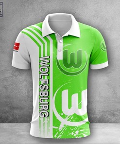 VfL Wolfsburg 3D Bundesliga Polo Shirt with unique all-over print for personalized style