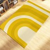 Vibrant 70s Groovy Retro Trippy Wavy Hippie Y2k Preppy Abstract Funky Cute Hippie Decorative Rug