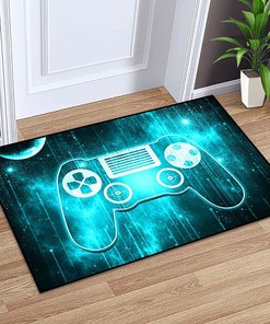 Video Game Area Rug - Home Decor Gamepad Controller Carpets for Boys Playroom/Bedroom - Large Rug