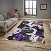 Video Game Area Rug for Game Room: Non-Slip Large Carpet with 3D Printing Gamepad Design