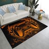 Video Game Area Rug with Joystick Design - Gamer Carpets for Living Room, Boys and Teens