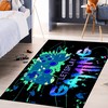 Video Game Controller Gamepad Player Black Standing Throw Yoga Mat