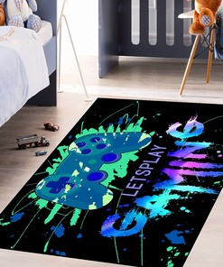 Video Game Controller Gamepad Player Black Standing Throw Yoga Mat