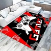 Video Game Controller Pattern Modern Area Rug - Non-Slip Carpet for Living or Bedroom Fun Home Decor for Gamers