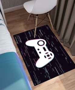 Video Games Bedroom Carpet for Teens - Personalizable Gaming Area Rug