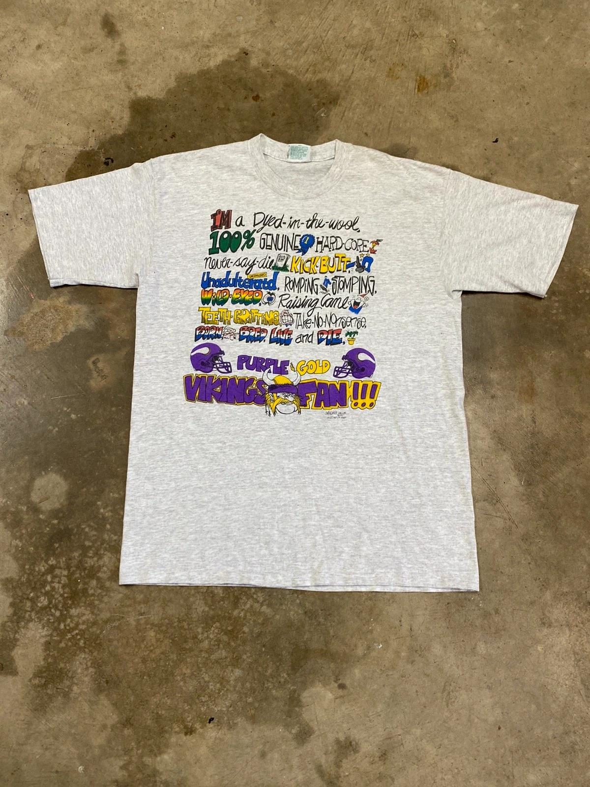 Vikings NFL Vintage Style Sweatshirt T-shirt Ideal Gift for NFL Fans