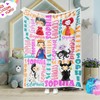 Villains Characters Personalized Blanket with Custom Name for Boys