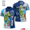 Villanova Wildcats Grinch Steals Christmas with All Over Print Polo Shirt