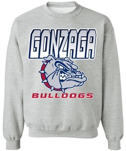 Vintage 1960 Gonzaga Bulldogs Crewneck Sweatshirt Team Bulldogs