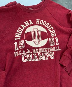 Vintage 1981 Indiana University Ncaa Basketball Champs Sweatshirt, College Student Gift